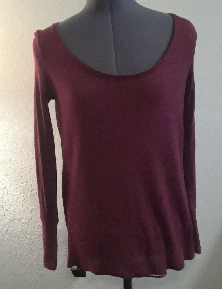 Mudd Maroon Long Sleeve Top